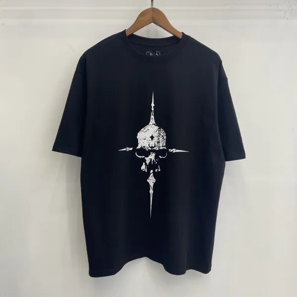 Design Skull Cross T-Shirt Black - 1