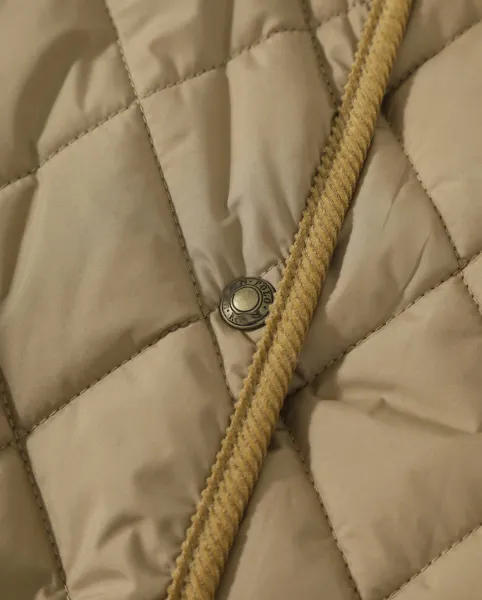 Ralph Lauren Quilted Diamond Stitch Jacket Army Green Outerwear - 23