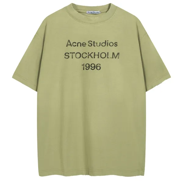 Acne Studios Stockholm 1996 Olive Green T-Shirt - 1