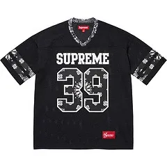 Supreme Floral Jersey Black - 1