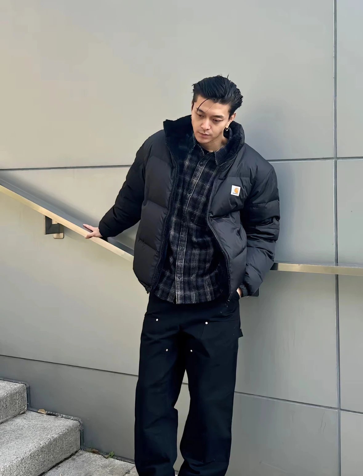 Fleece Lined Puffer Jacket photo 7