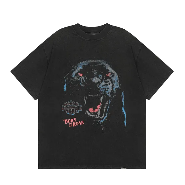 Enfants Riches Déprimés Born To Roar Panther T-Shirt Black - 1