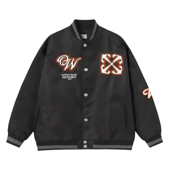 Off-White x OW Studio Varsity Jacket Black - 1