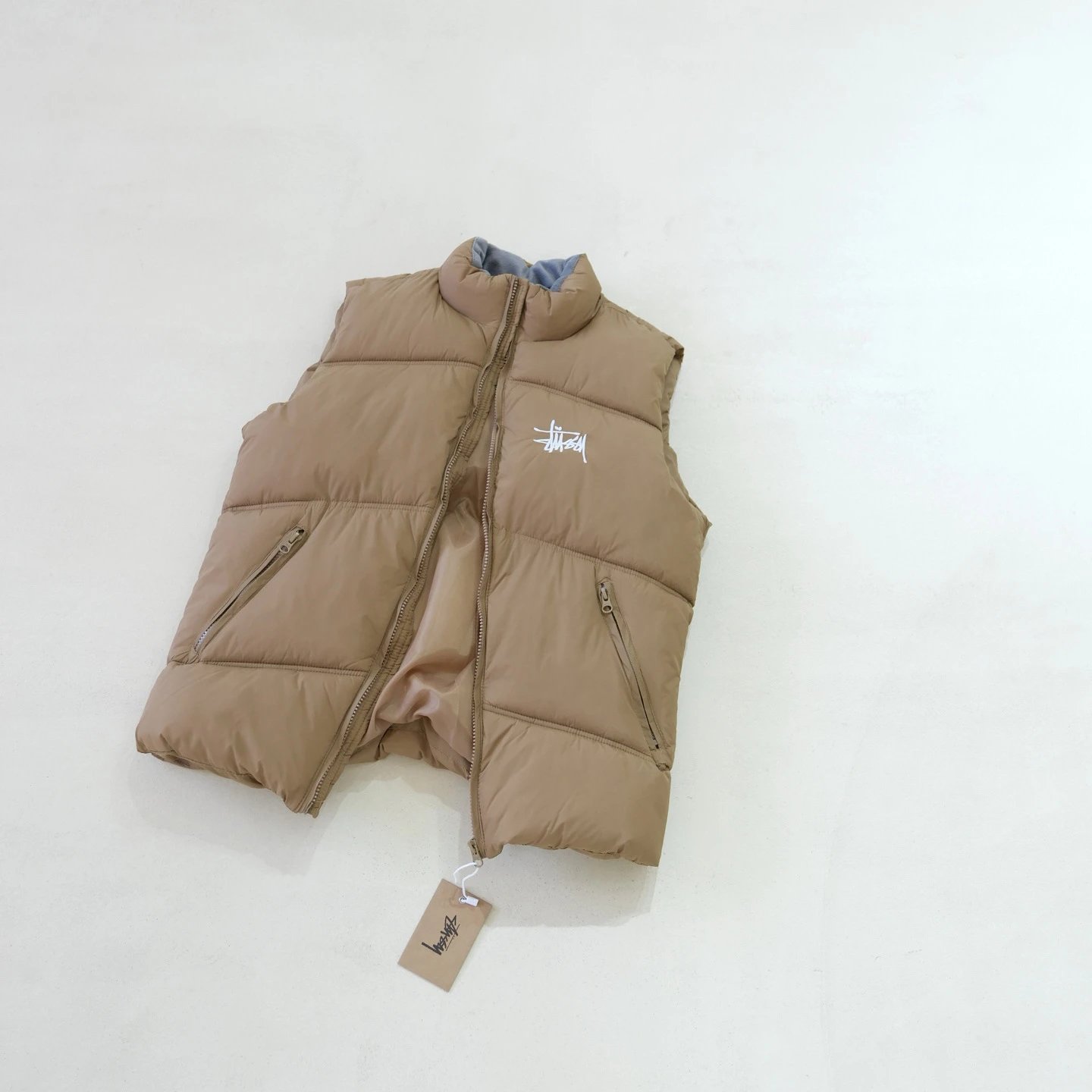 Stüssy Puffer Vest Navy Outerwear - 10
