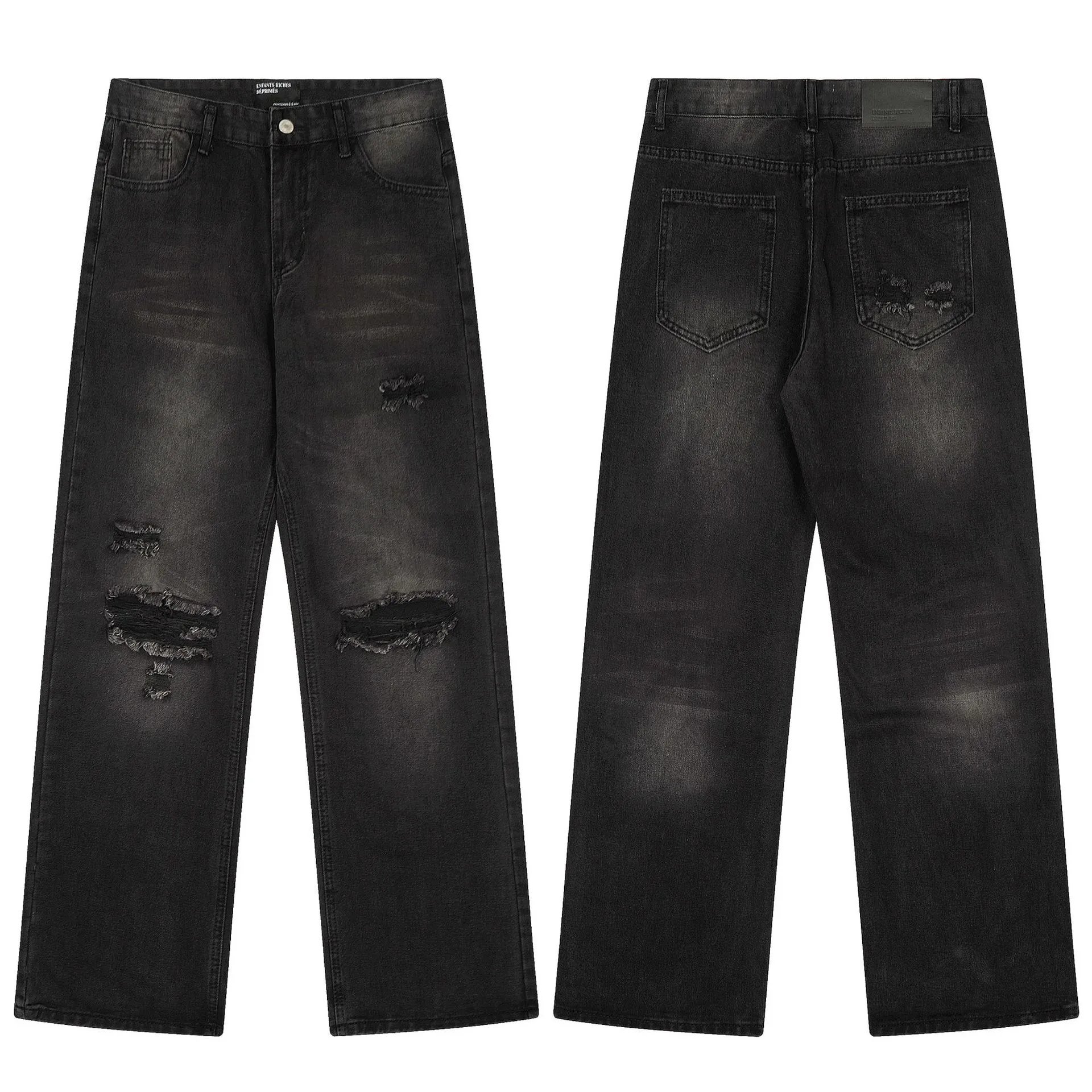 Distressed Logging Denim Jeans photo 7