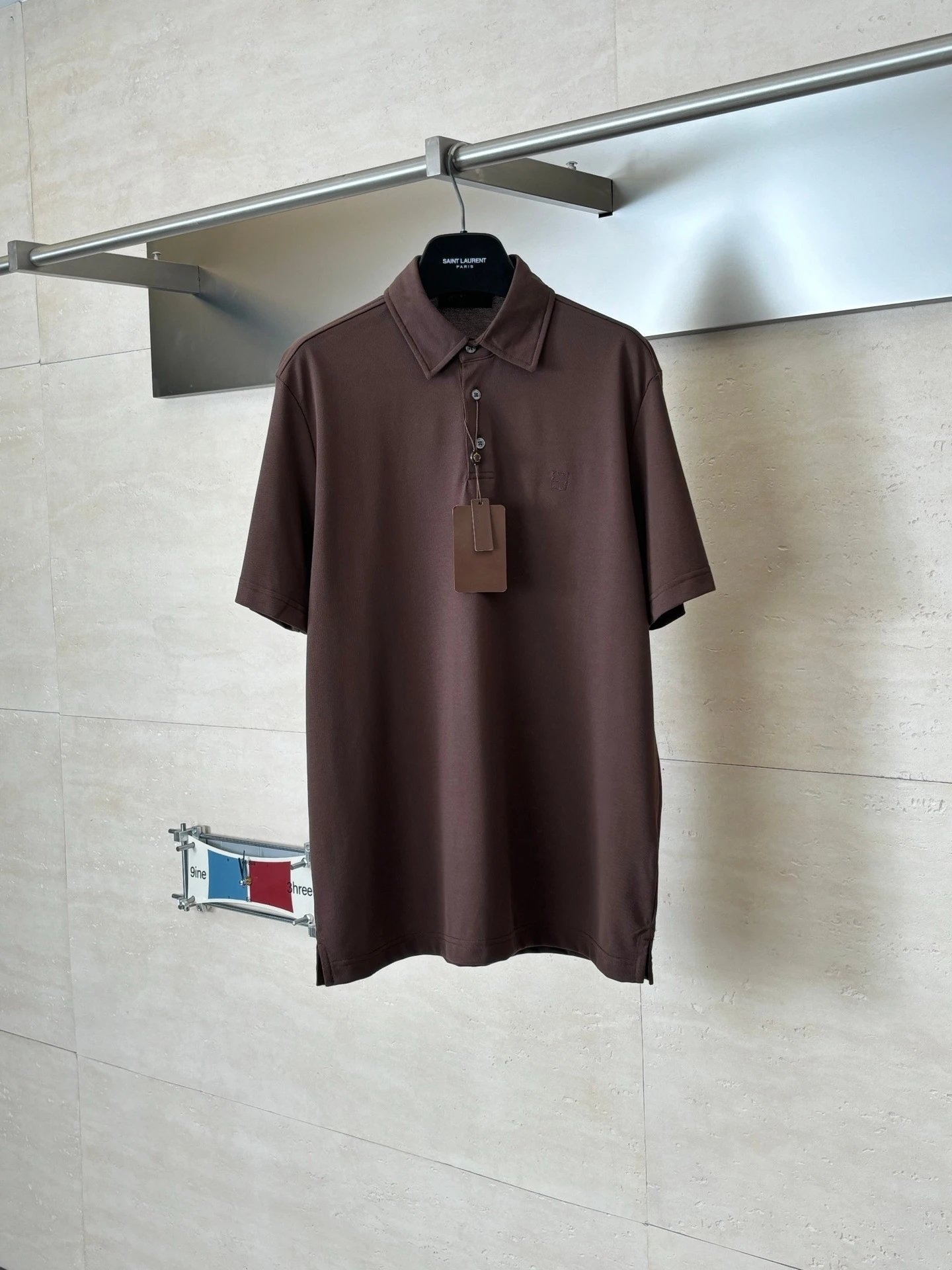 Embroidered Pique Polo Shirt photo 3