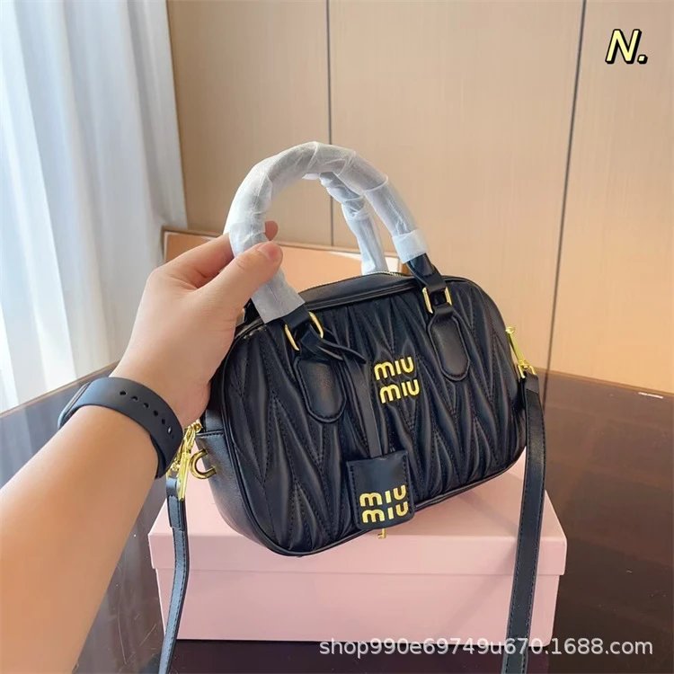 Miu Miu Matelassé Mini Boston Bag White Handbag - 10
