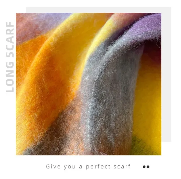 Acne Studios Checkered Gradient Scarf Multicolor Scarf Scarves - 7