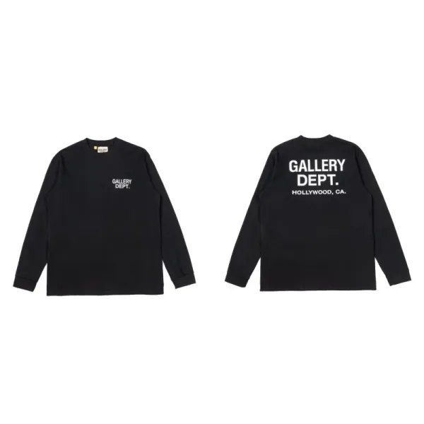 Gallery Dept. Logo Long-Sleeve T-Shirt Black - 1