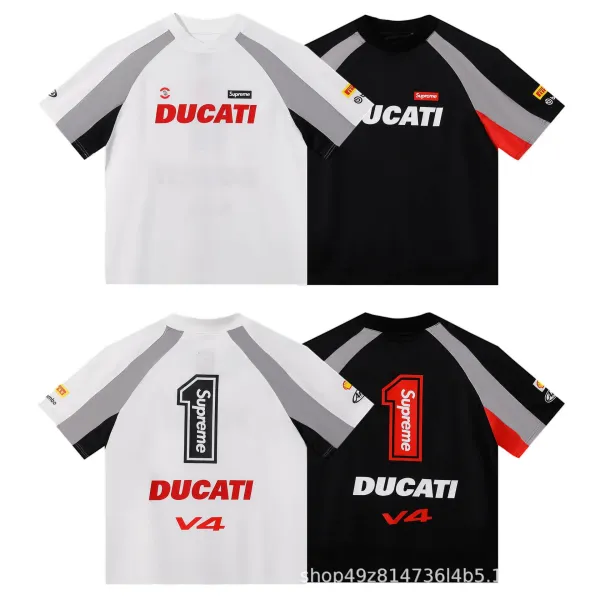 Supreme x Ducati Racing Jersey T-Shirt White/Black - 1