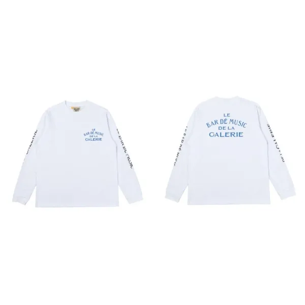 Le Bar de Music de la Galerie Long Sleeve T-Shirt White - 1