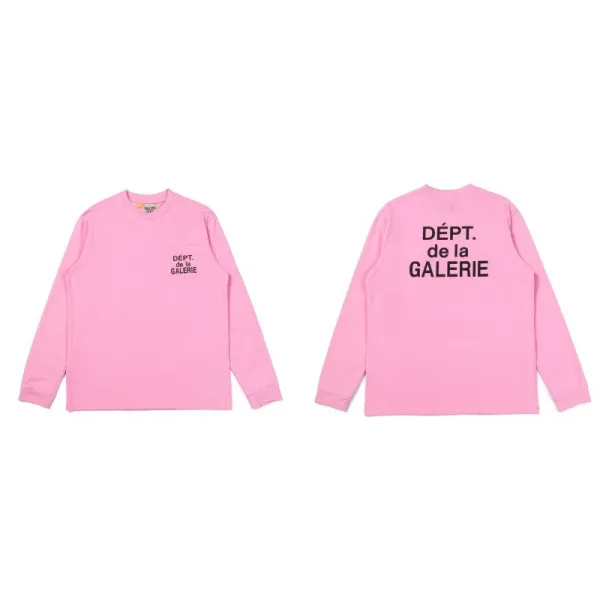 Dépt. de la Galerie Long Sleeve T-Shirt Pink - 1