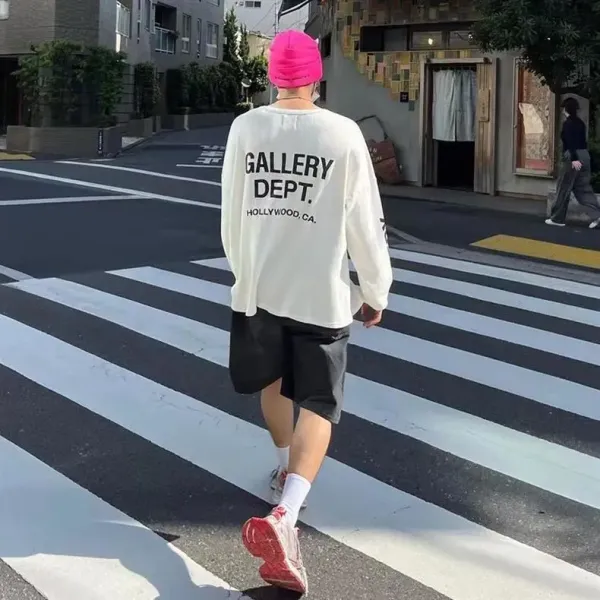 Gallery Dept DÉPT. de la GALERIE Pink Long-Sleeve T-Shirt - 3