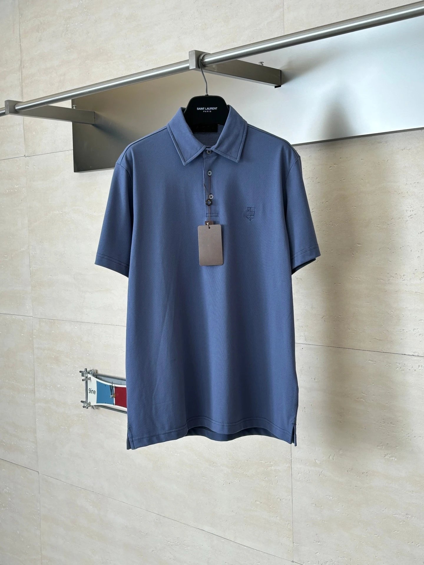 Embroidered Pique Polo Shirt photo 5