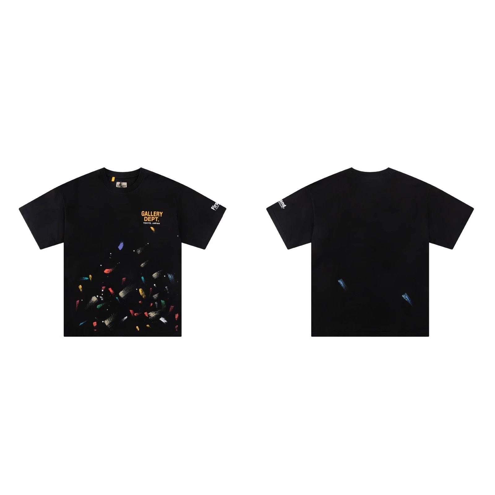 Gallery Dept. Paint Splatter White Graphic T-Shirt