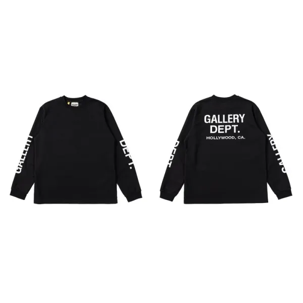 Gallery Dept. Long Sleeve Tee Black - 1