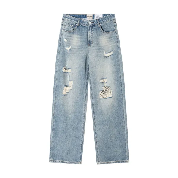 Gallery Dept. x Joshua Vides Art On Display Distressed Black Denim Shorts - 7