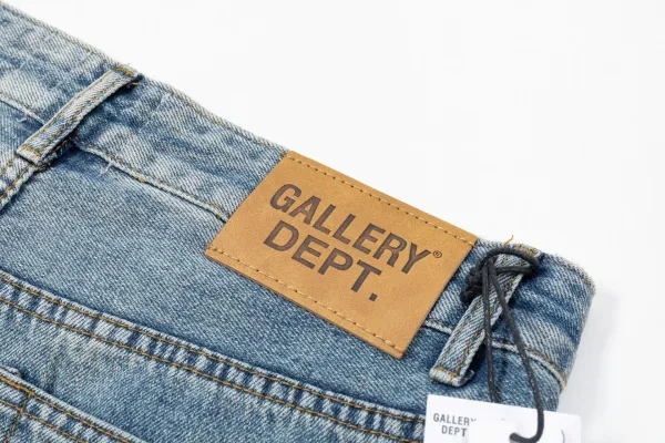 Gallery Dept. x Joshua Vides Art On Display Distressed Black Denim Shorts - 10