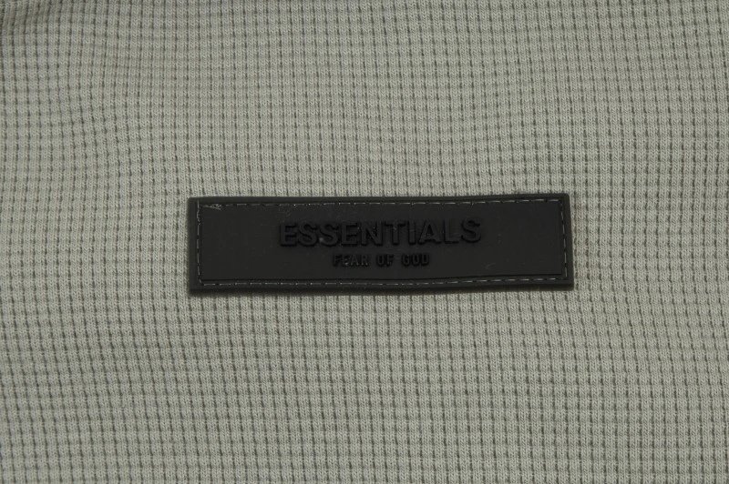 Fear of God Essentials Ribbed Polo Collar Sweatshirt Brown - 19