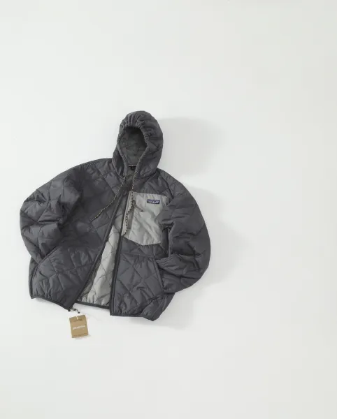 Patagonia Nano Puff Hoody Gray Quilted Jacket - 8