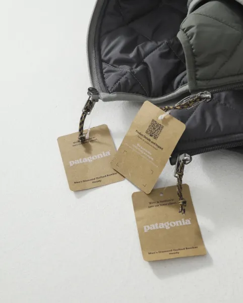 Patagonia Nano Puff Hoody Gray Quilted Jacket - 12
