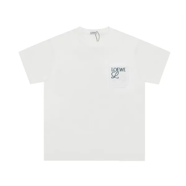 Loewe Pocket Logo White T-Shirt - 1