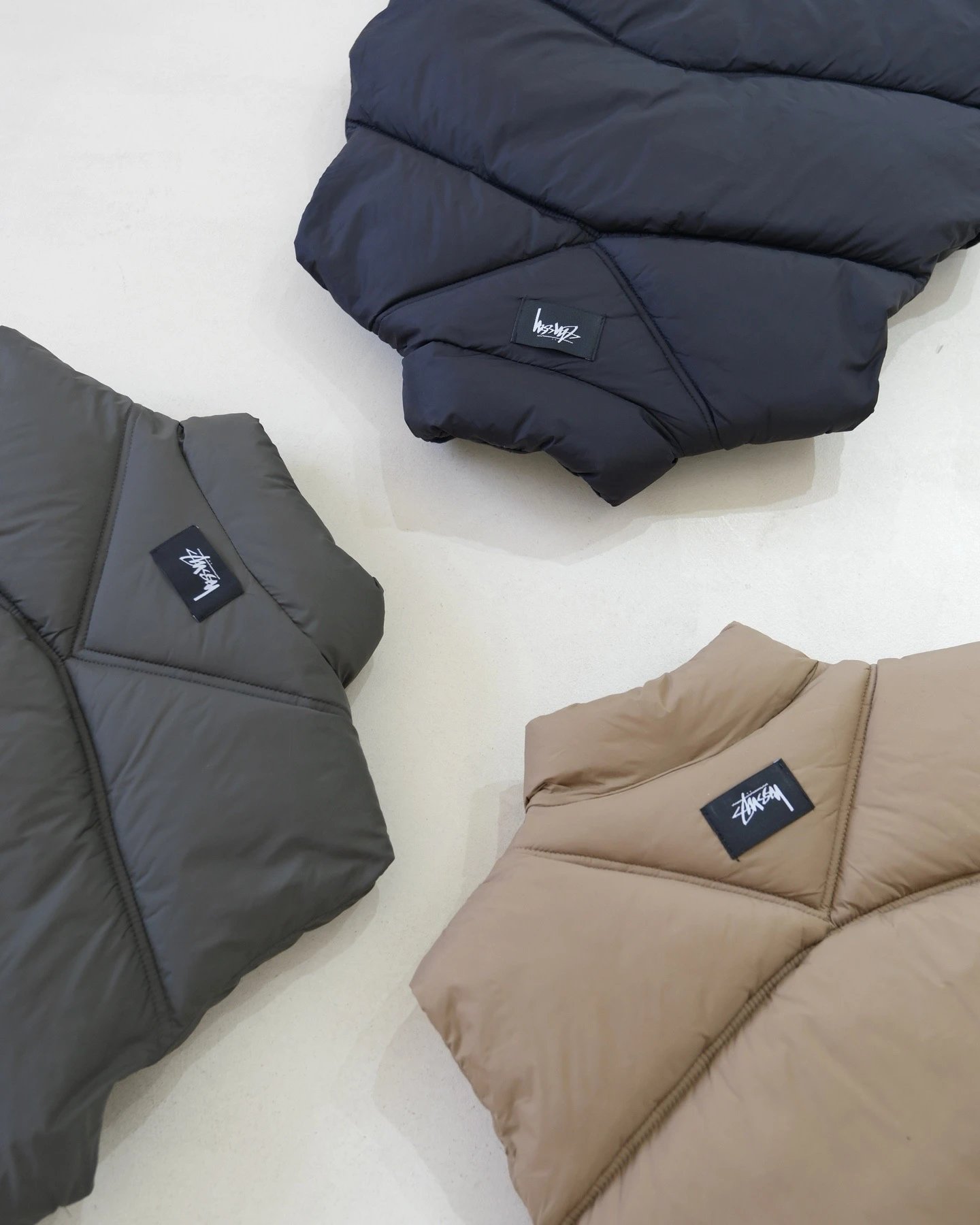 Stüssy Puffer Vest Navy Outerwear - 14