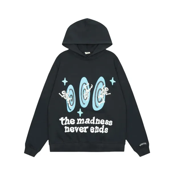 Broken Fingaz Crew The Madness Never Ends Black Hoodie - 1