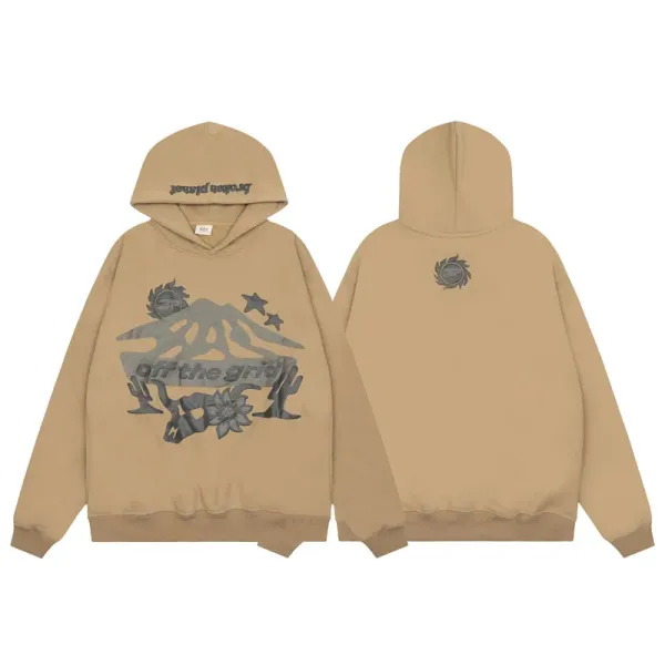 Off-White Off The Grid Beige Hoodie - 1