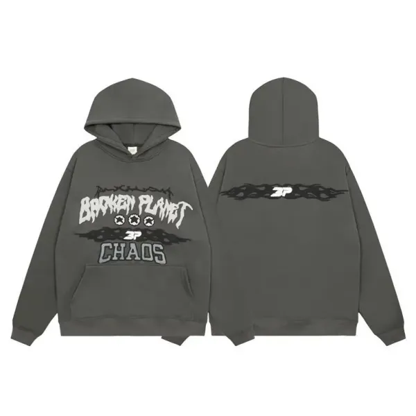 Broken Planet Heartless Love Hoodie Beige - 14