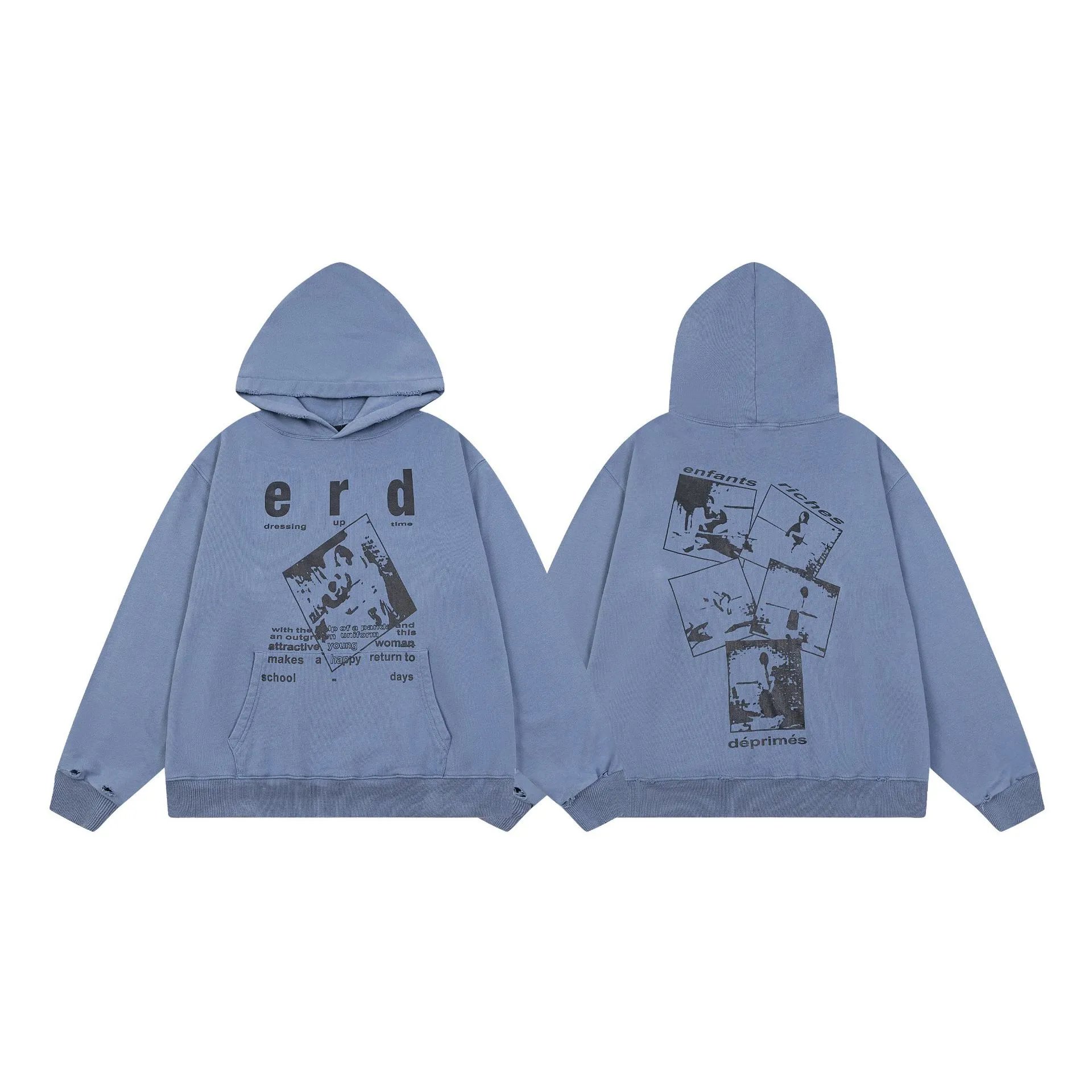 Printed Casual Hooded Sweatshirt photo 7