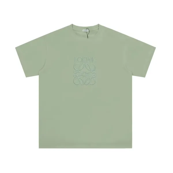 Loewe Anagram Embroidered T-Shirt Sage Green T-Shirt - 1