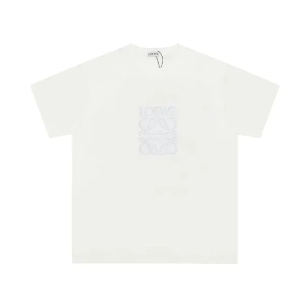Loewe Anagram Embroidered T-Shirt Beige T-Shirt - 8