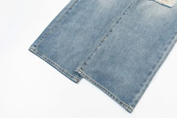 Gallery Dept. x Joshua Vides Art On Display Distressed Black Denim Shorts - 14