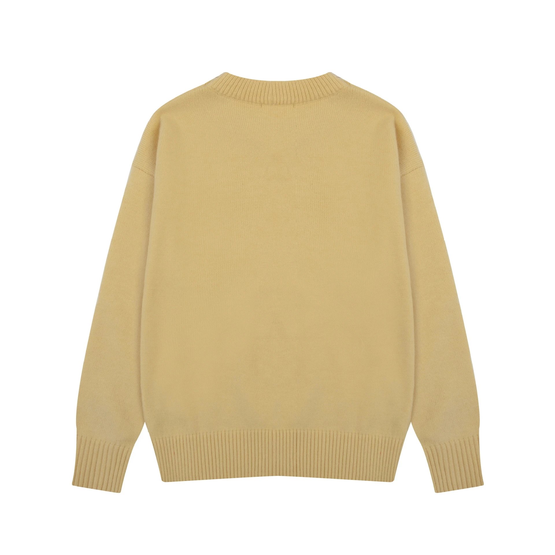 Ami Paris Striped Heart Sweater Navy and White - 19