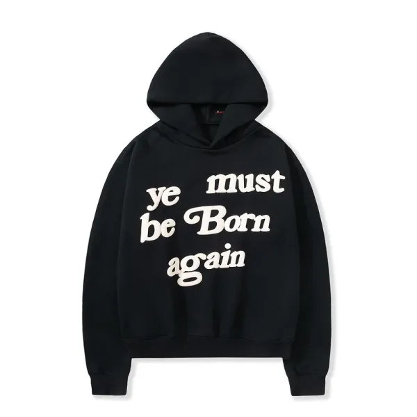 Adidas Yeezy Season 3 'Ye Must Be Born Again' Black Hoodie - 1