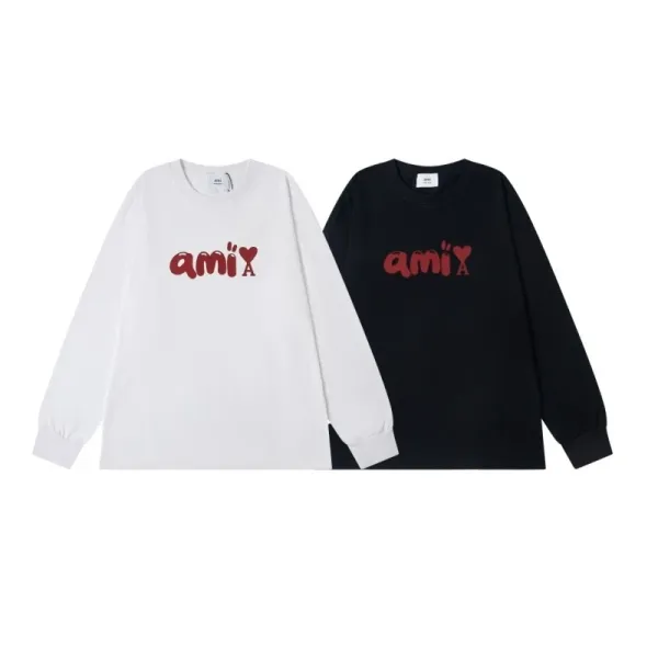 Ami x GAP Heart Logo Long-Sleeve T-Shirt White - 6