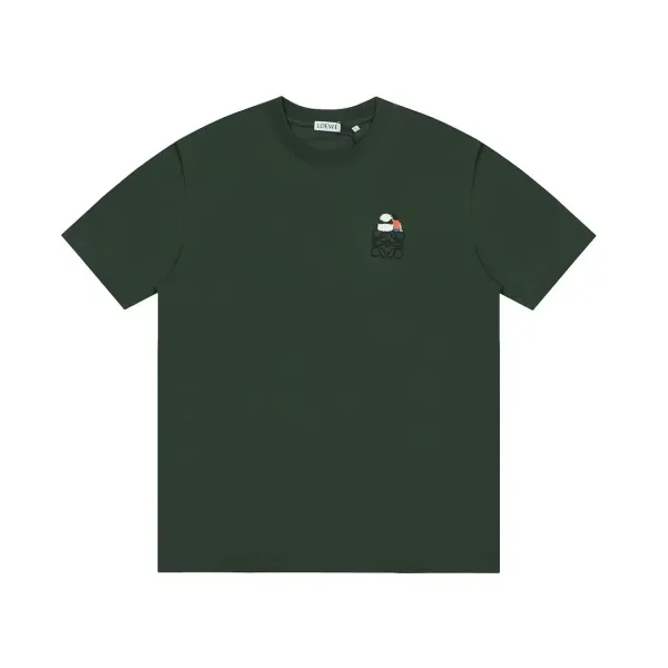 Loewe Anagram Embroidered T-Shirt Beige T-Shirt - 6
