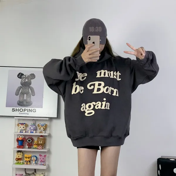 Ye Must Be Born Again Red Oversized Hoodie - 18