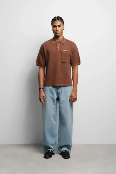 Aimé Leon Dore Ribbed Polo Cream Polo Polo Shirt - 14