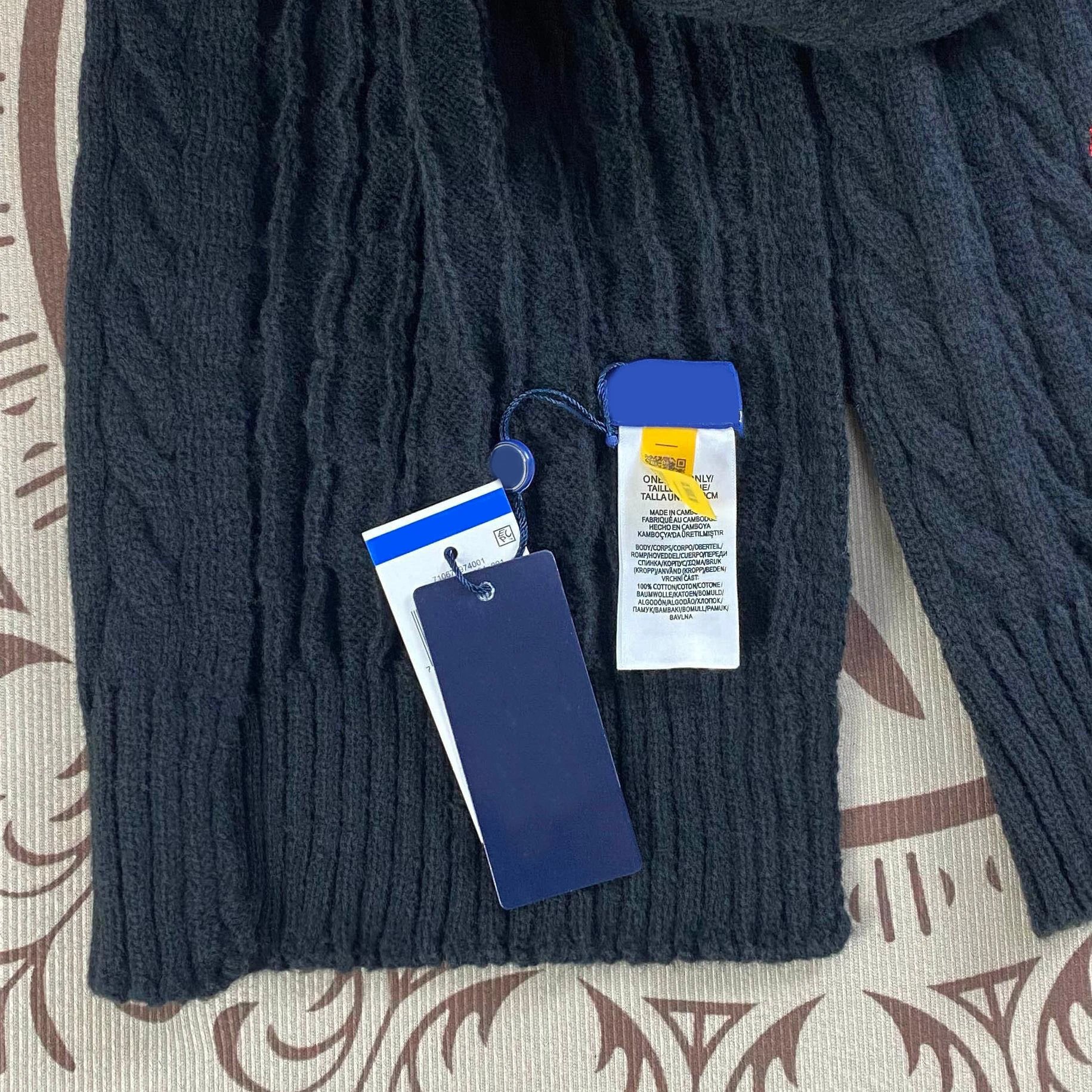 Polo Ralph Lauren Cable Knit Scarf Burgundy - 6