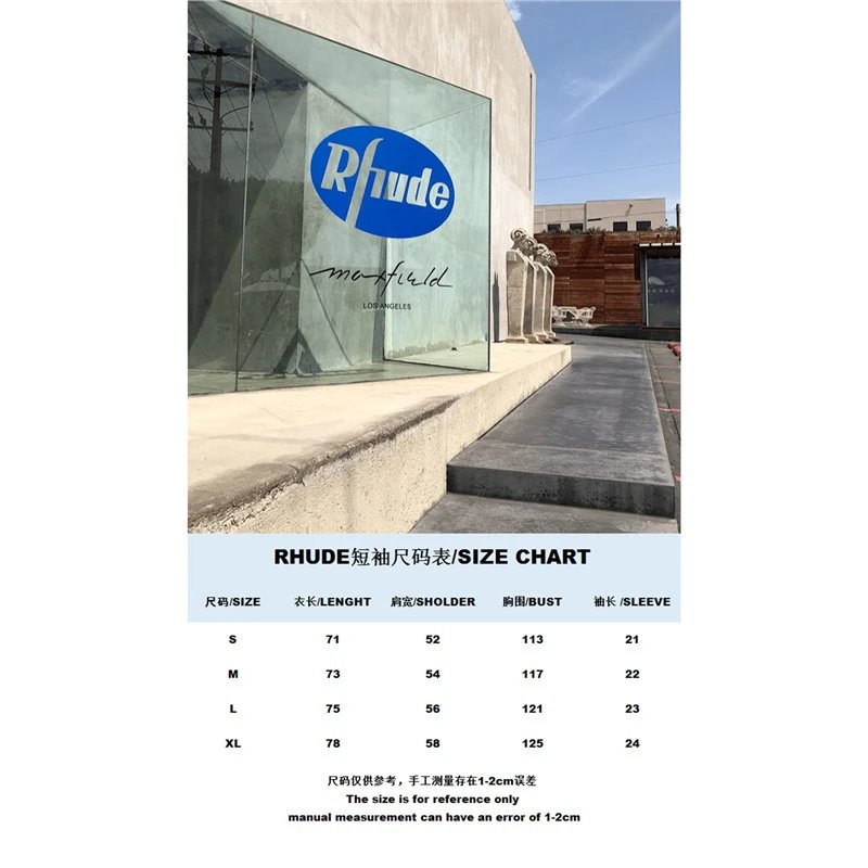 Rhude Authorized Sales And Service Black Graphic T-Shirt