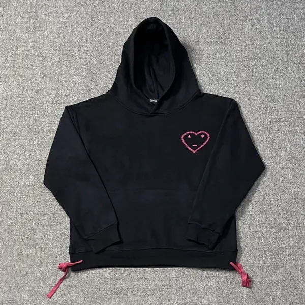 Play Comme des Garçons Heart Embroidery Black Sweatpants - 6