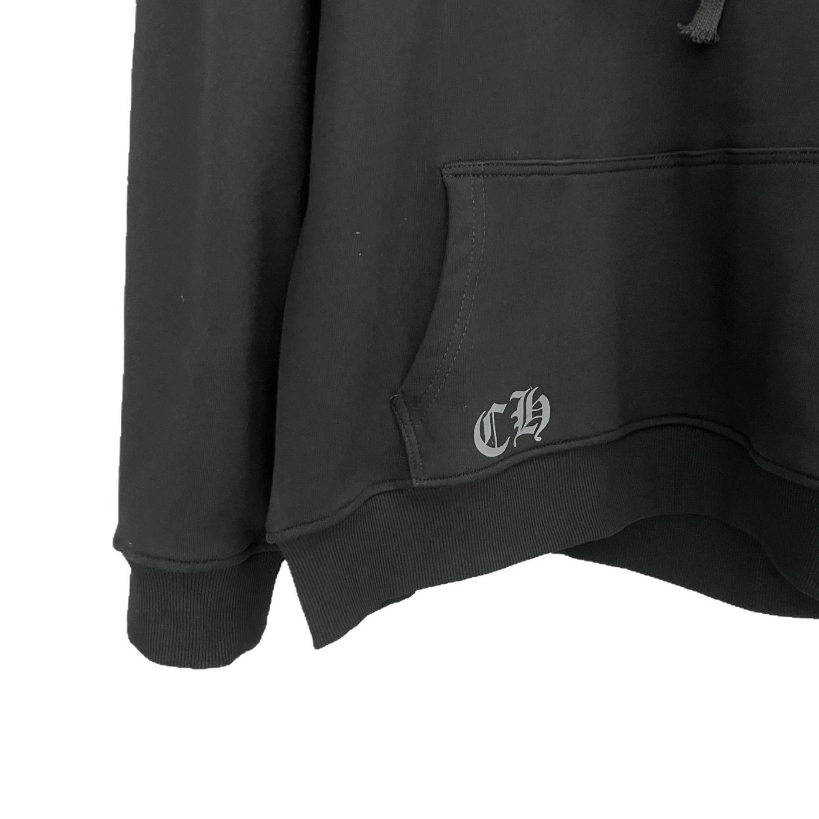 Chrome Hearts Hoodie Black Embroidered Graphic Streetwear