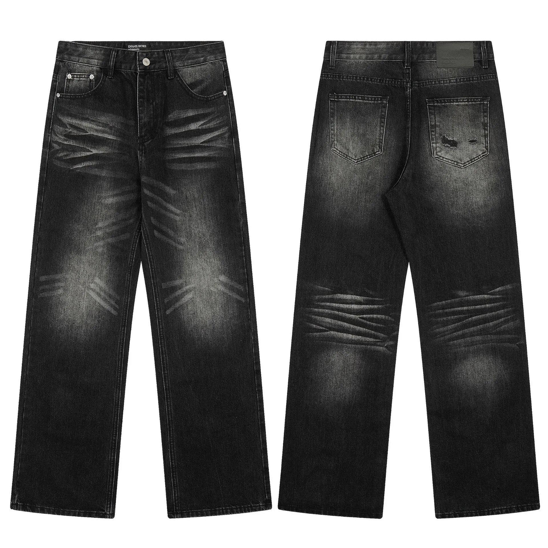 Distressed Logging Denim Jeans photo 8