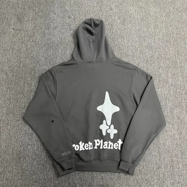 Broken Planet Heartless Love Hoodie Beige - 35