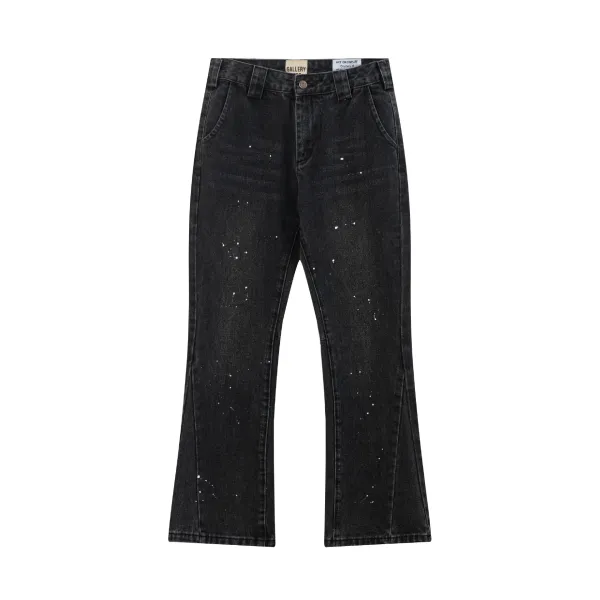 Gallery Dept. x Joshua Vides Art On Display Distressed Black Denim Shorts - 18