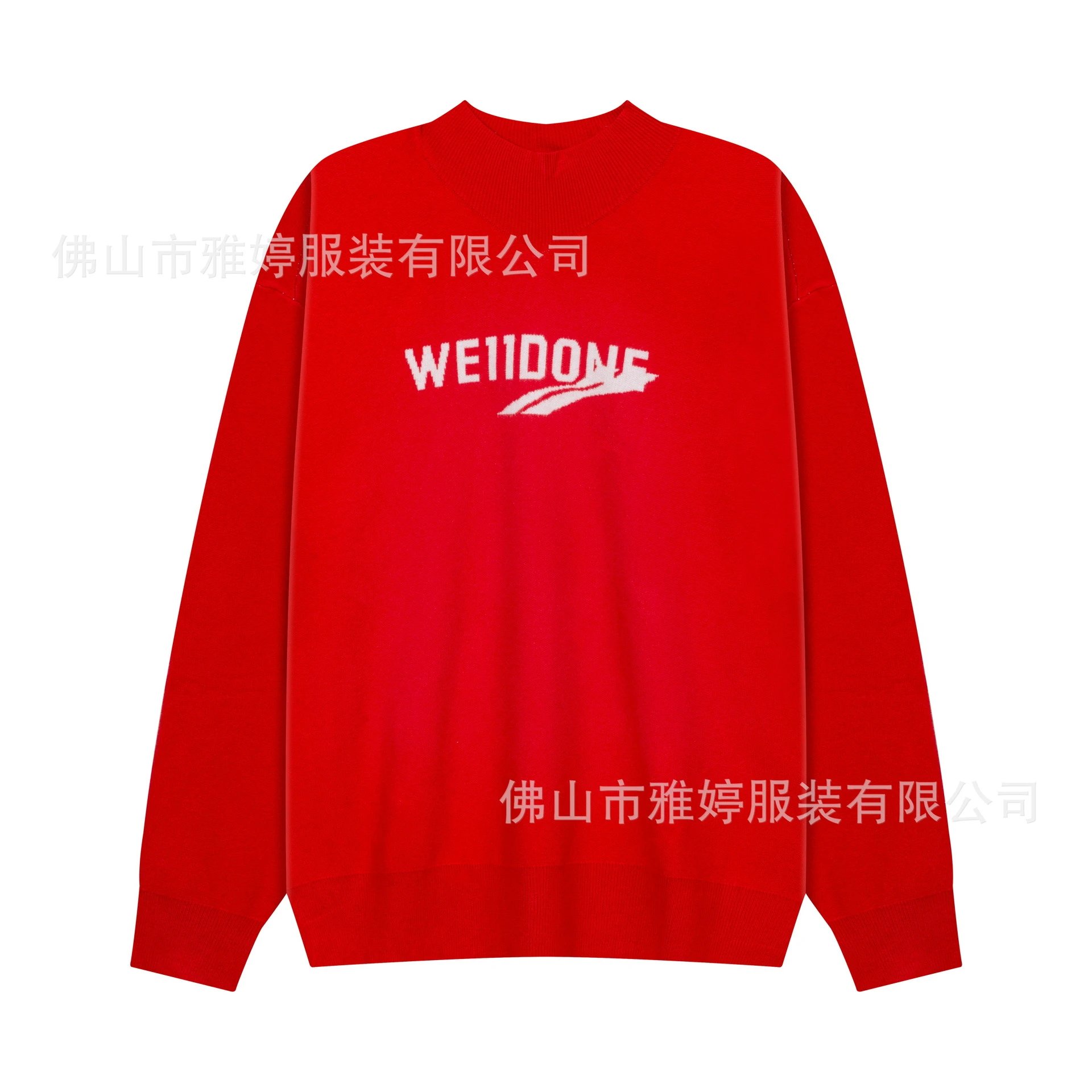 Wool Knit Zip-Up Hoodie with Chest Embroidery photo 4