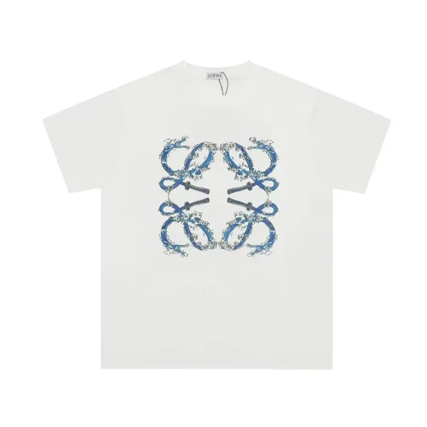 Loewe Anagram Water Print White T-Shirt - 1