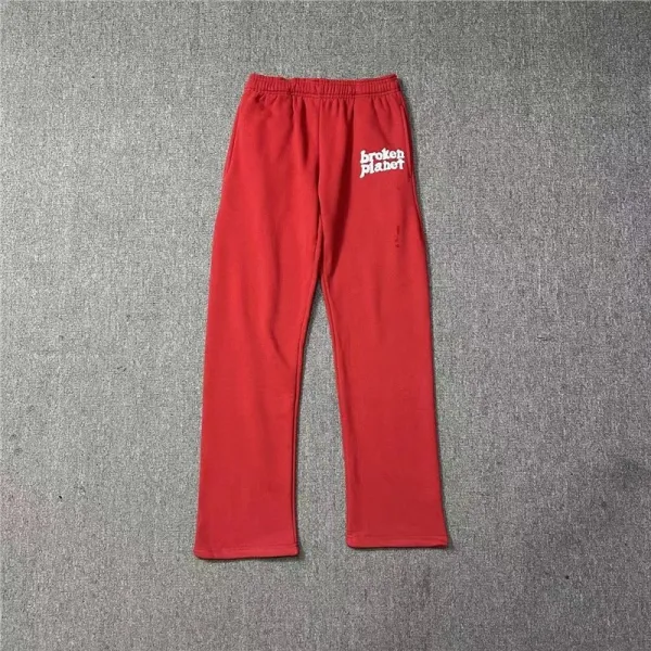 Broken Planet Red Logo Sweatpants - 1